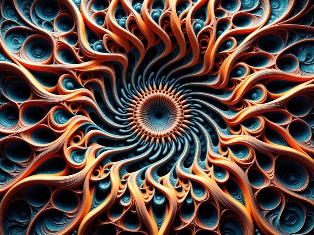 Fractal Infinity: Hypnotic Geometric Patterns