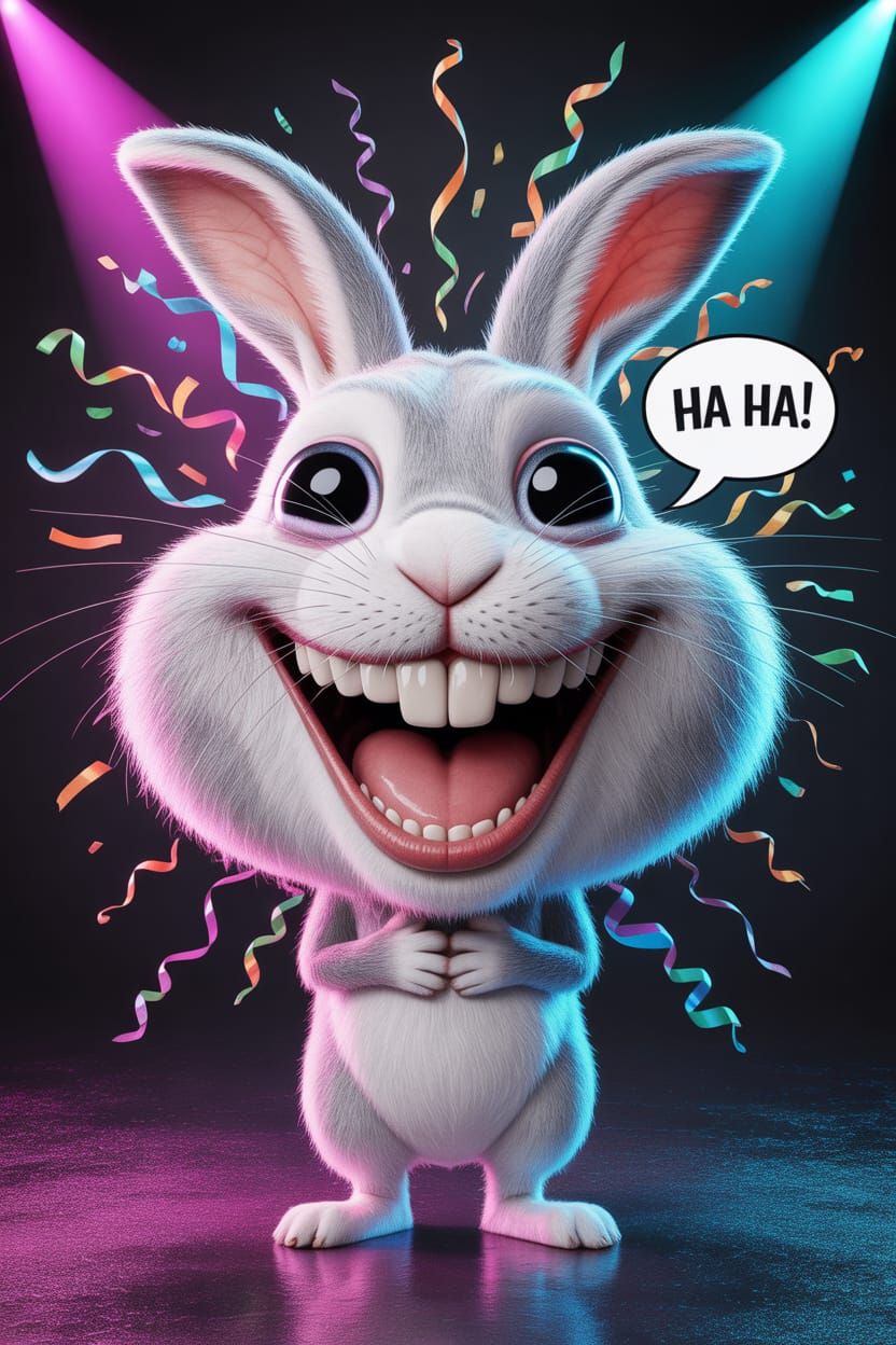 Animal Expressions Quest Day 1 - Laughing Bunny