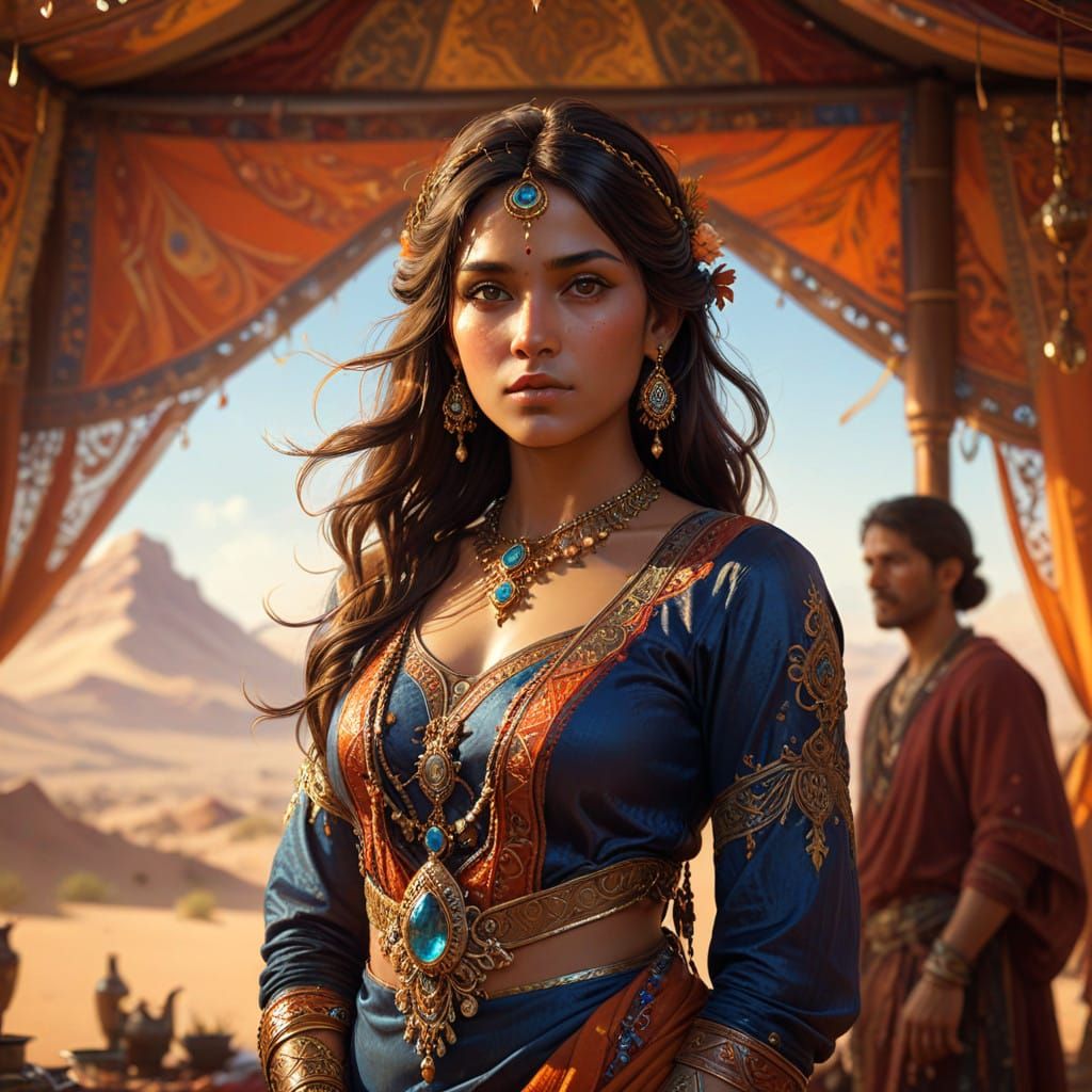 Serenity shines through vibrant threads of culture