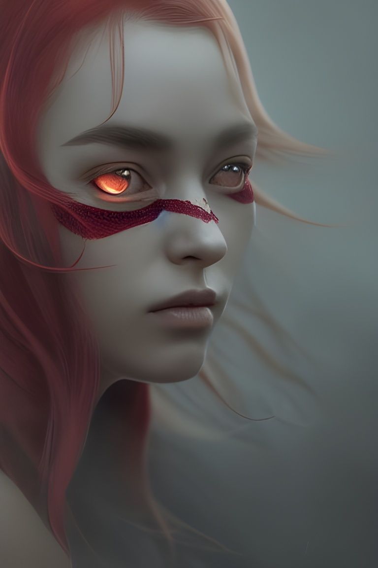 Realistic Charmeleon Woman Portrait in 8k Resolution
