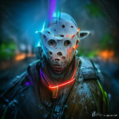 Jason Voorhees in the Year 2552: Neon Concept Art