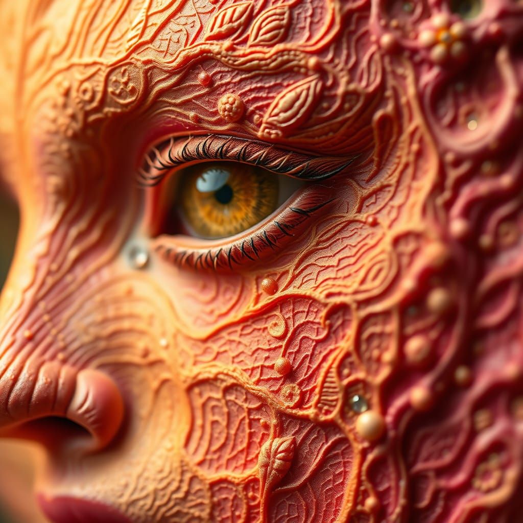 Surreal, Neo-Fauvist Masterpiece with Intricate Techniques