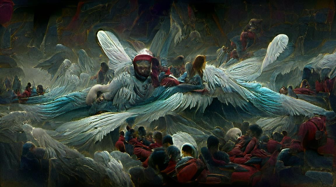 Angels in Flight, Engraving Style