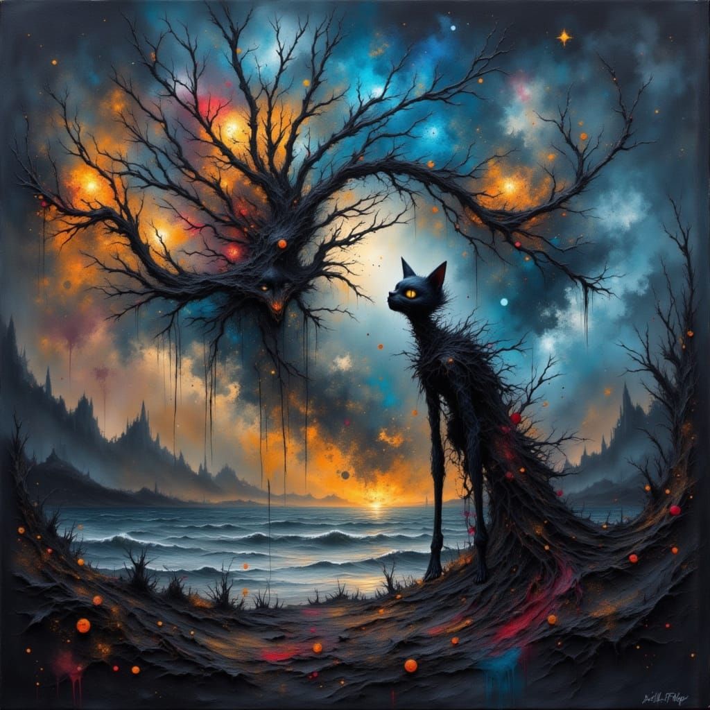 AI Generated Image of a Daydreaming Scene