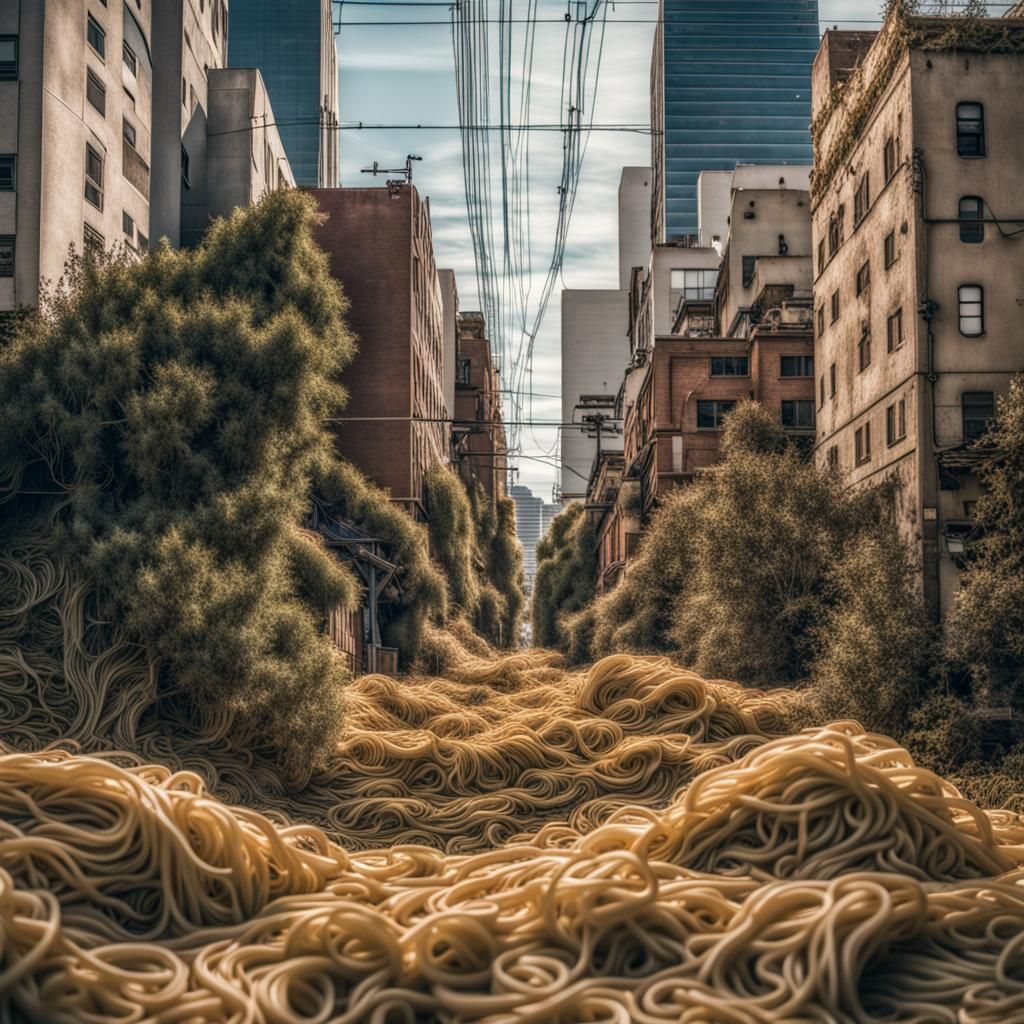 Pasta Pervasion: Los Angeles City of Angels Caught in the Spaghetti Storm