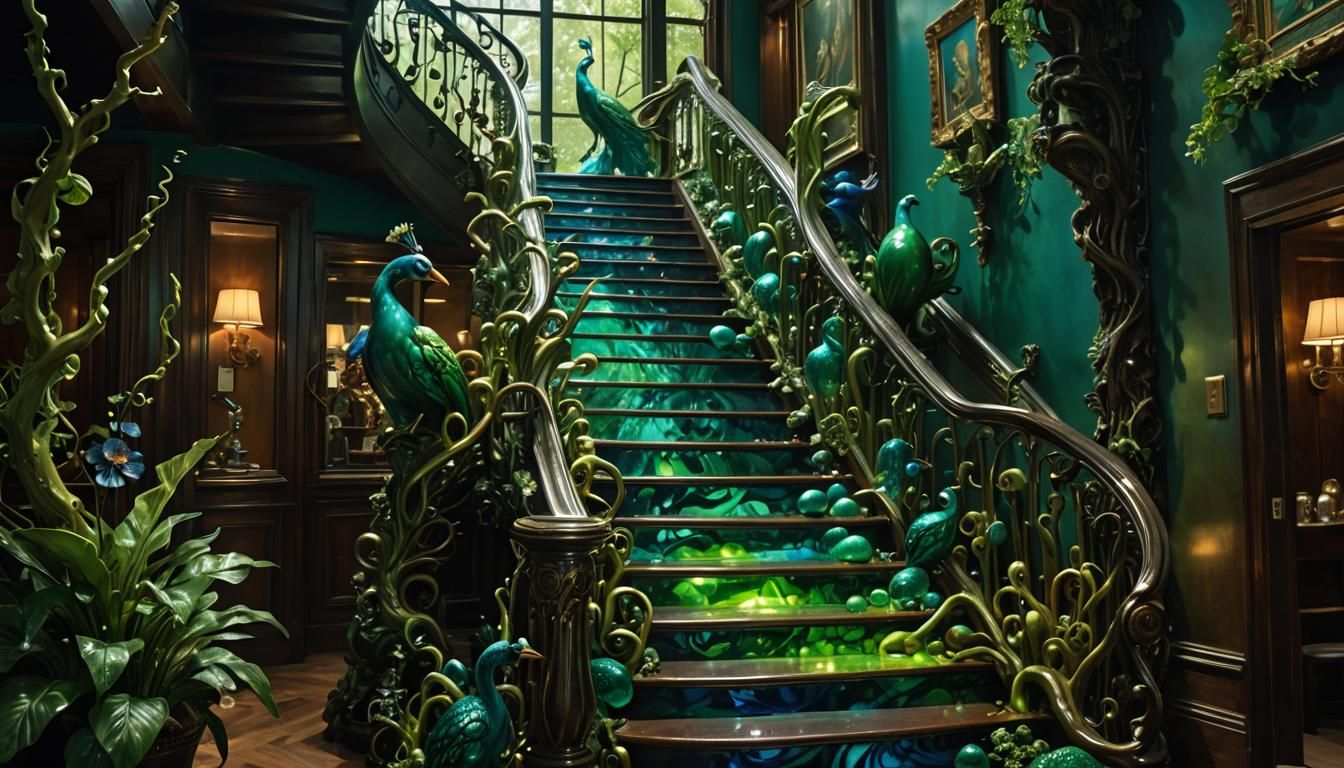 The peacock staircase
