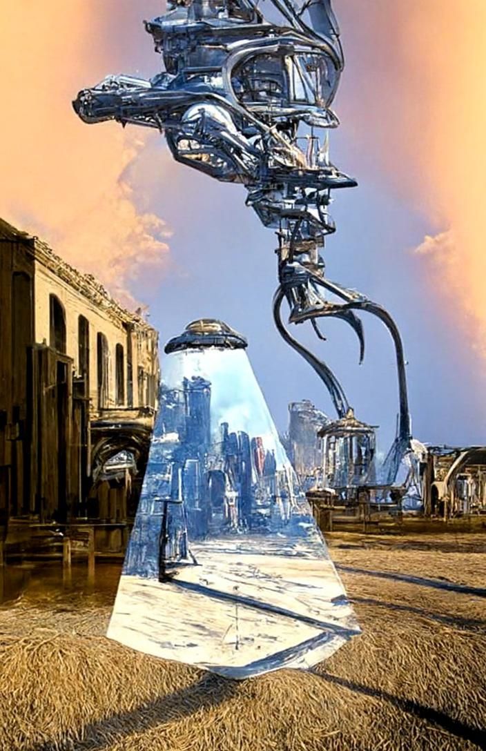 Post-Apocalyptic Corn Wonderland: Digital Illustration