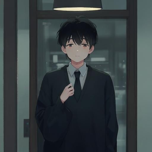 Romantic Portrait of a Young Man with Golden Light