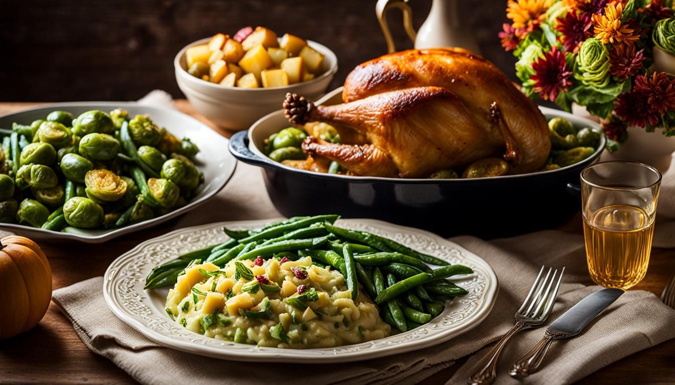 Country Thanksgiving Dinner in Golden Light