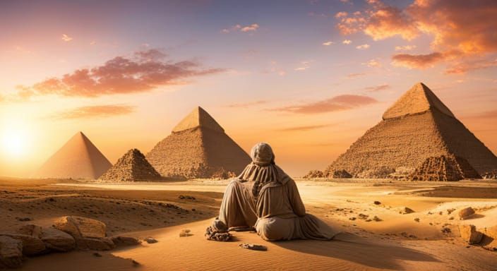 Mummy and Pyramids of Ancient Egypt