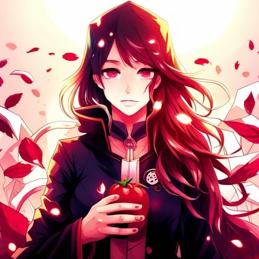 Colorful Anime Empress Tomato Ketchup Art