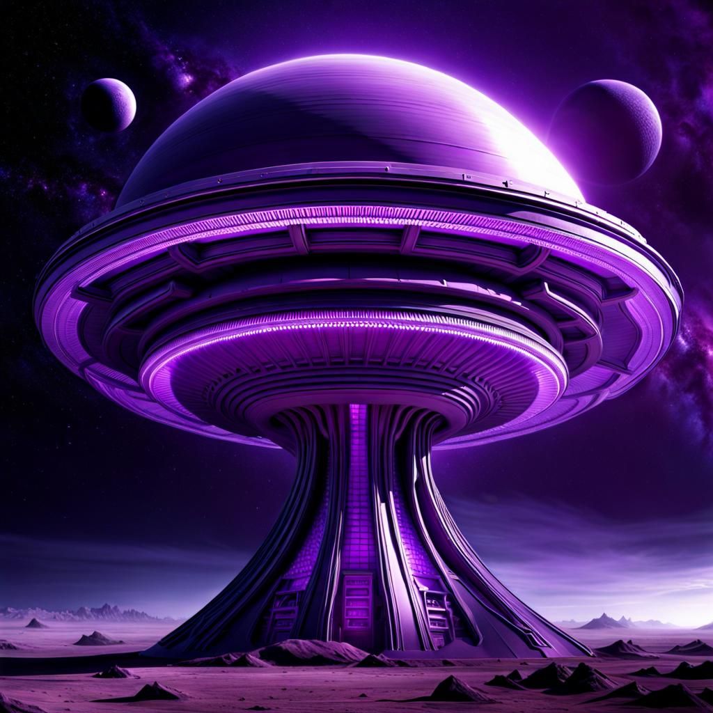 Zeta Command 👽 Docked Purple Mothership