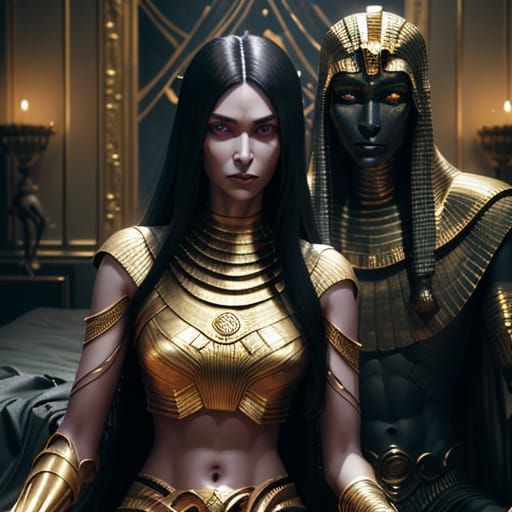 Eldritch Goddess in Moonlit Majesty