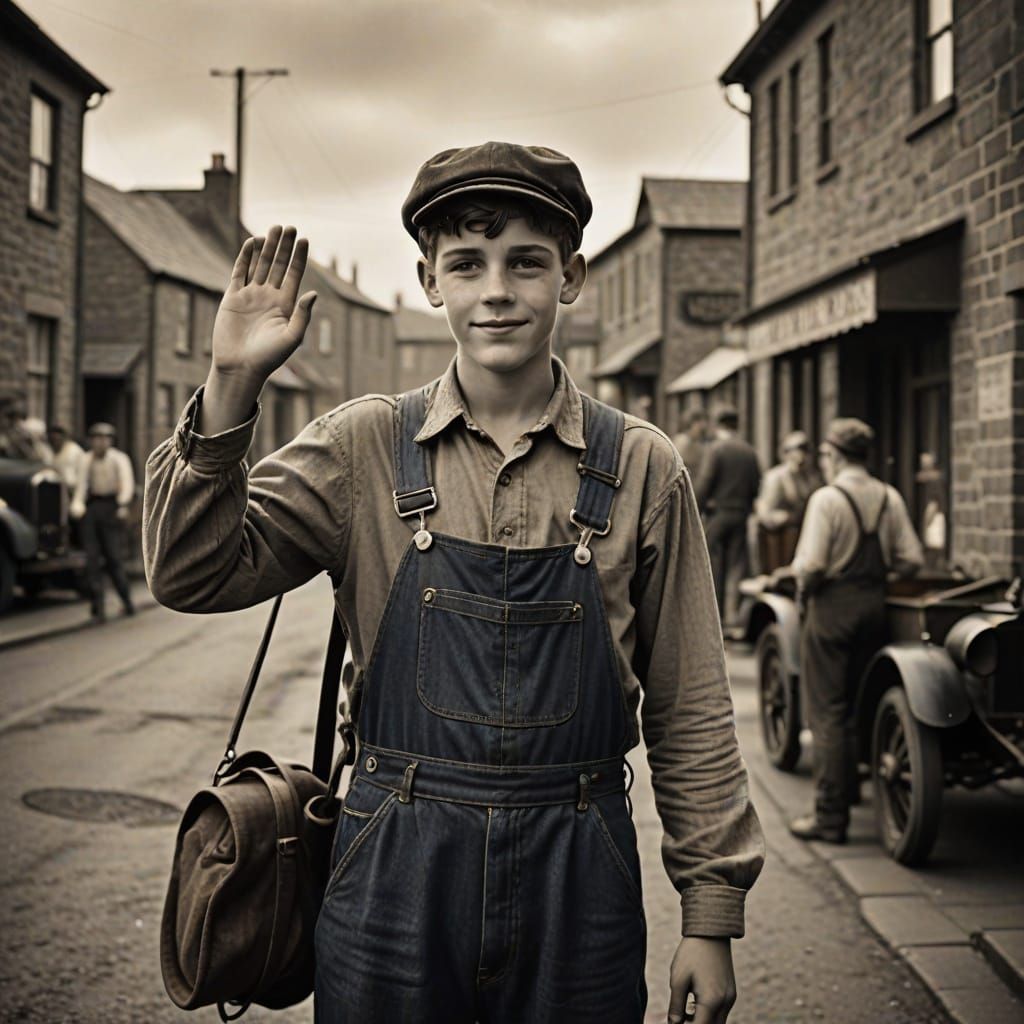 Coal Miner's Farewell in 1930s Wales