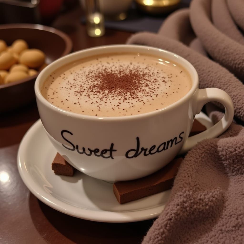 Cozy Evening Scene with Sweet Dreams Mug