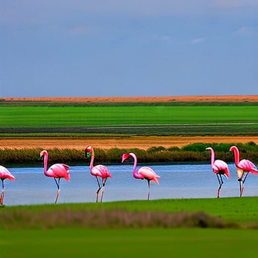 Flamingos Dance: A Colorful Display of Coordination