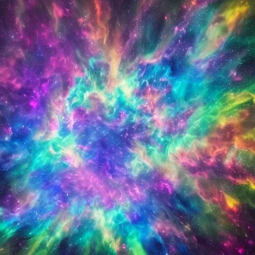 Cosmic Void: Macro Shot of Swirling Nebula