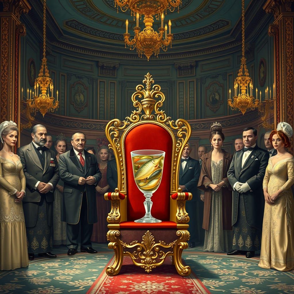 Regal Ceremony in Opulent, Whimsical Style