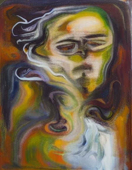 Ethereal Portrait in Lush Oil Painting Style