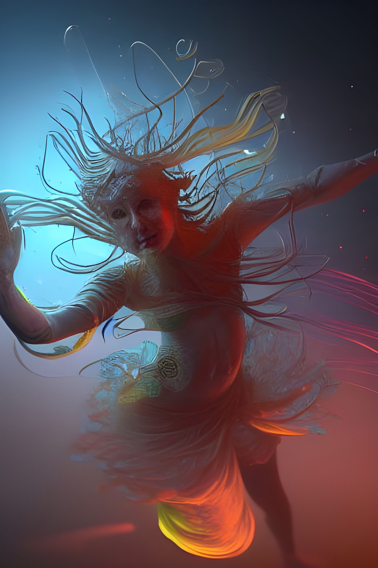 Intricate Magic Man Concept Art in 8K