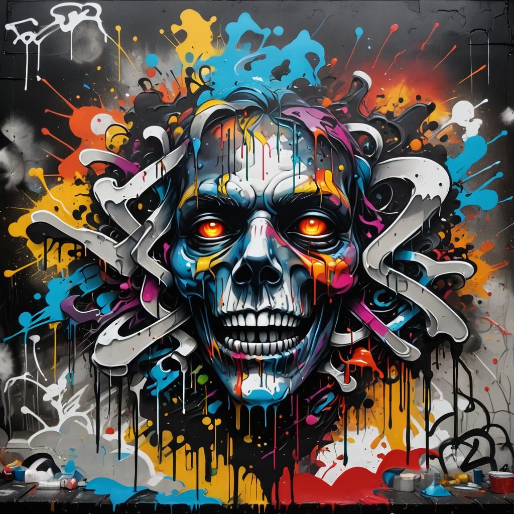 Colorful Graffiti Art: Hope in the Shadows