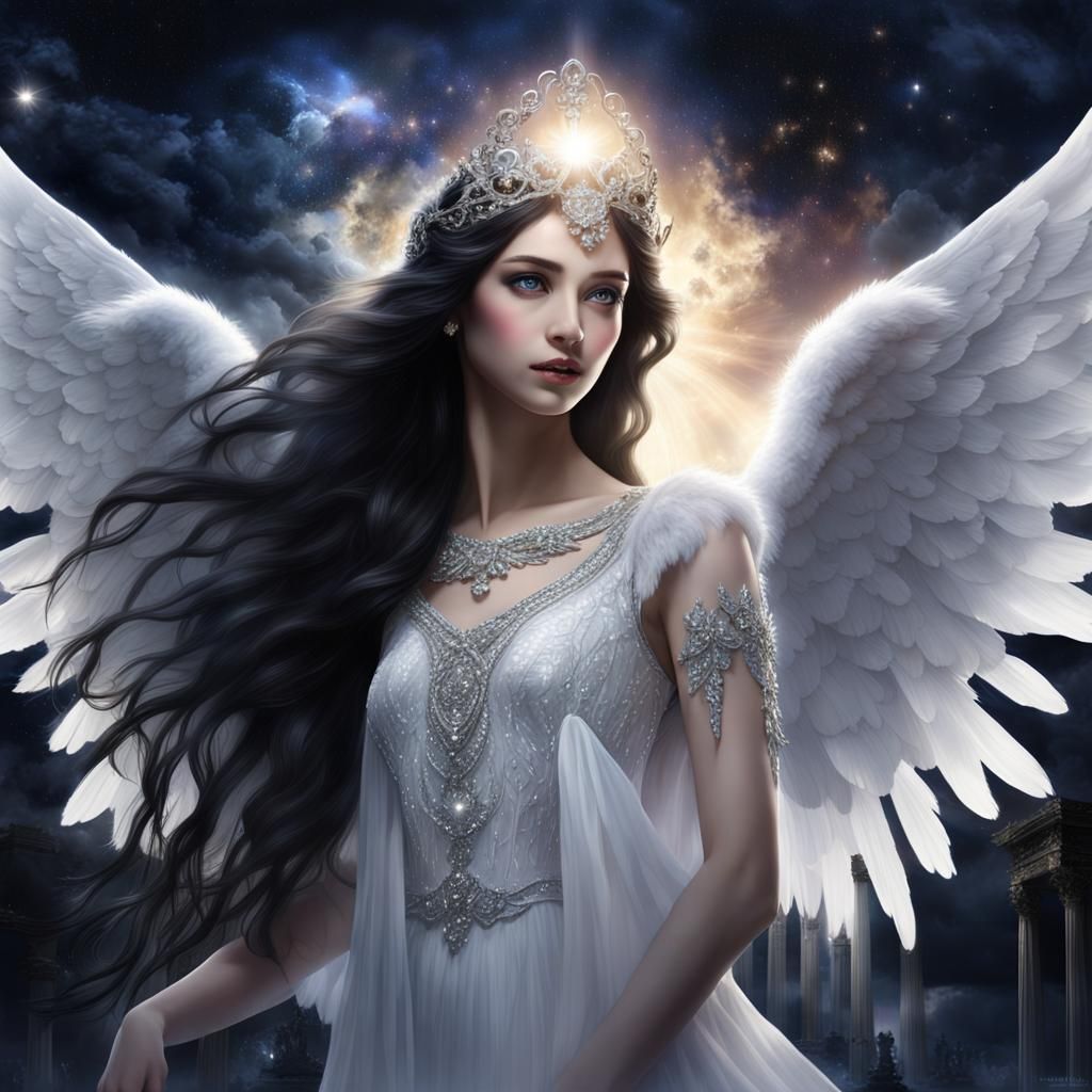 Dark Fairy Angel in Divine Light