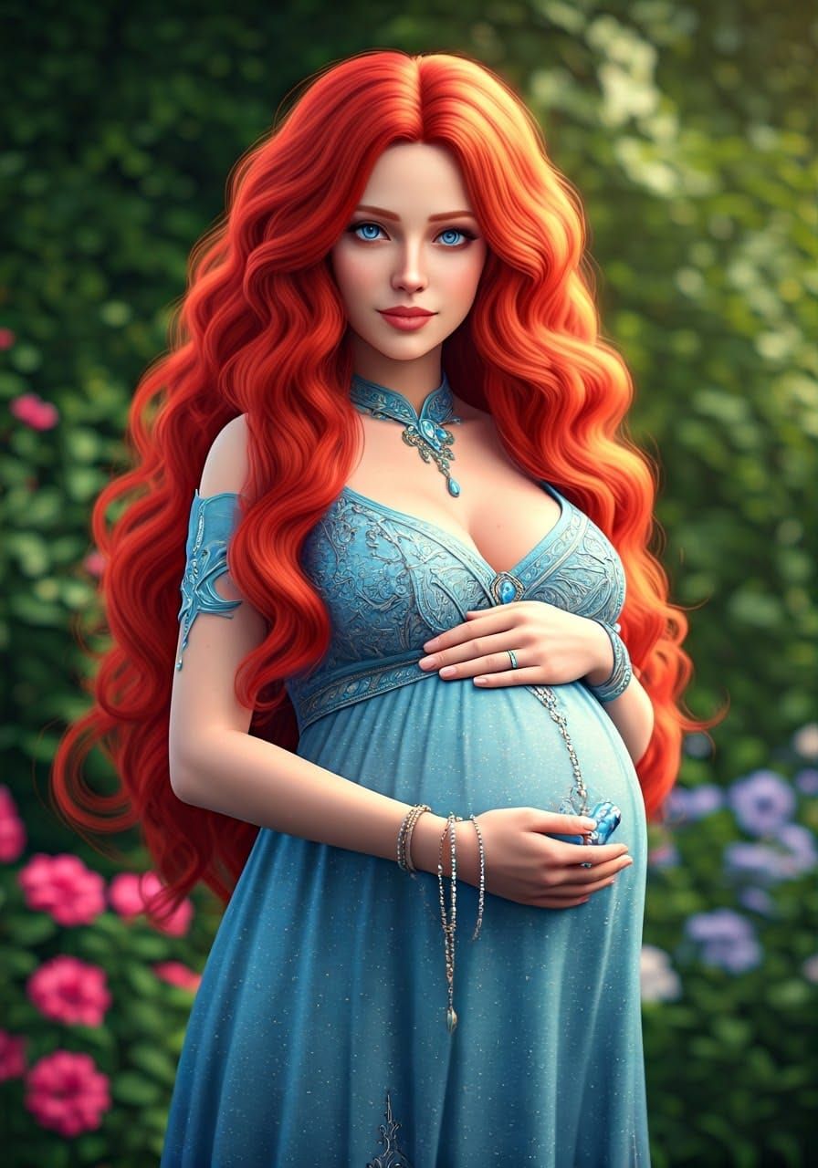 Ethereal Fantasy Goddess with Vibrant Jewels