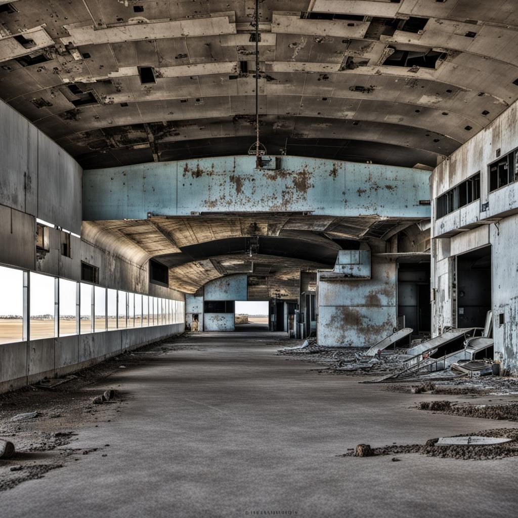Abandoned Decaying Airport at Nicosia, Cyprus