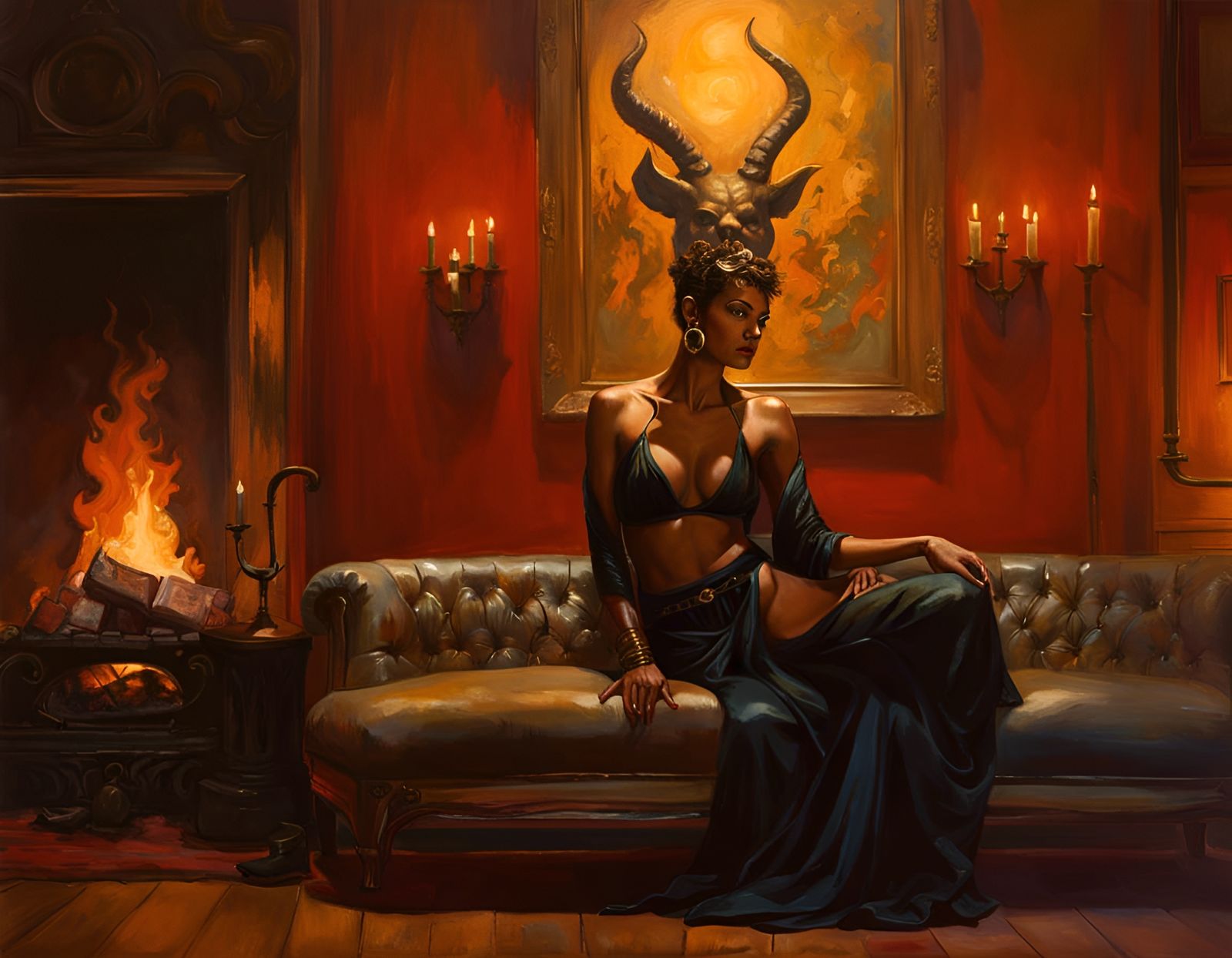 A devilish juxtaposition