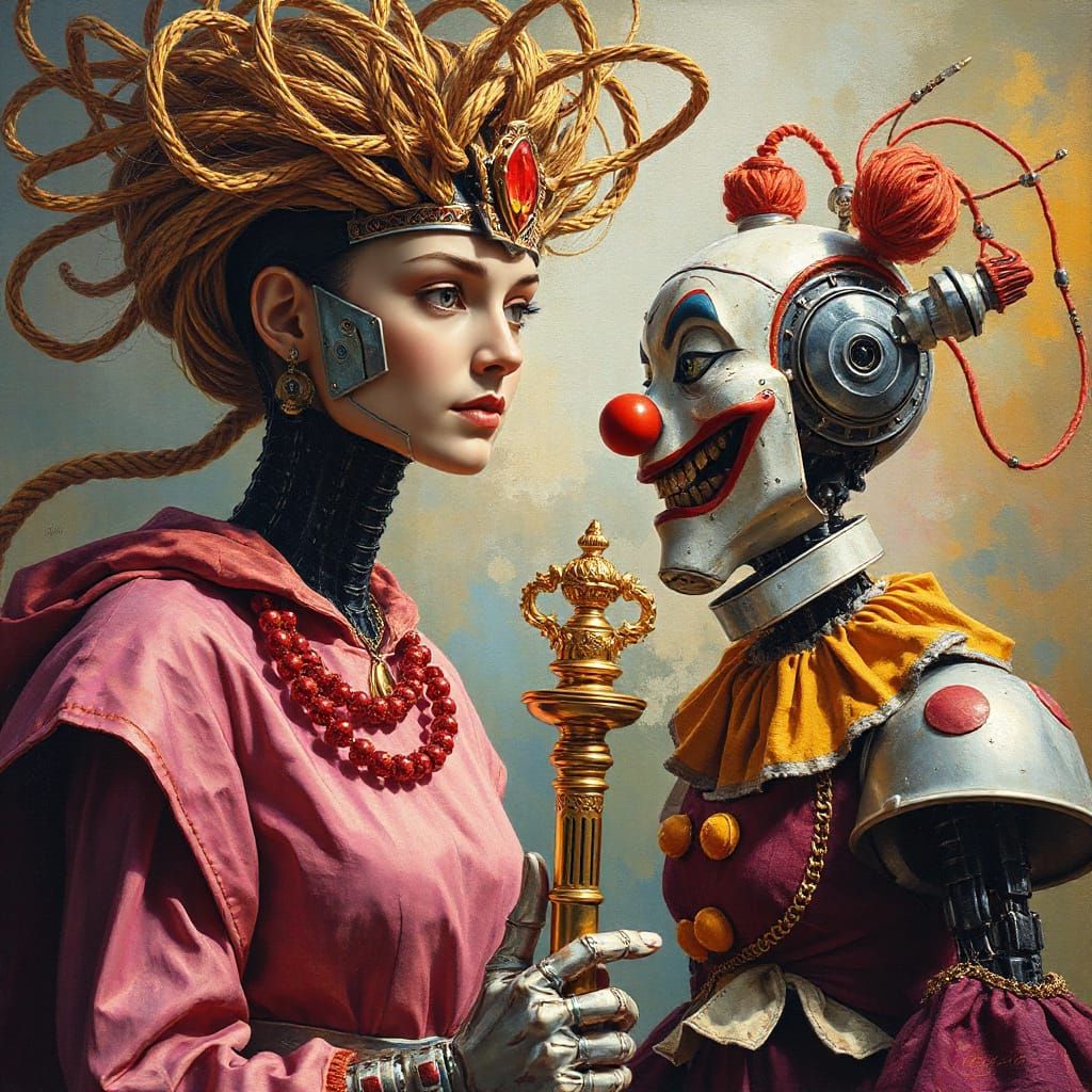 Robotic Face-Off: Hyperrealistic Clash of Wills