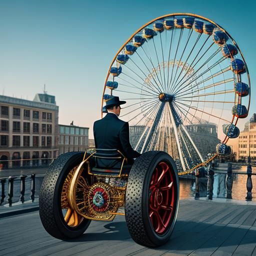 Simple Rendering of a Big Wheel