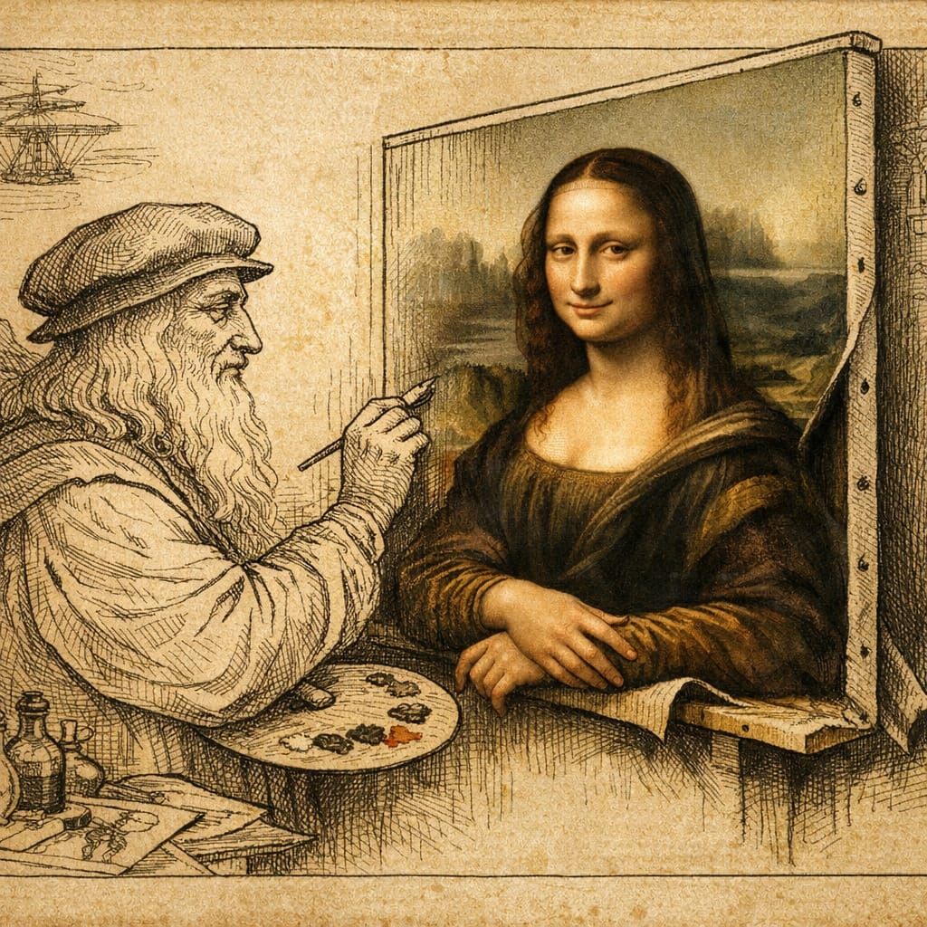 Renaissance Artist Creates 3D Mona Lisa