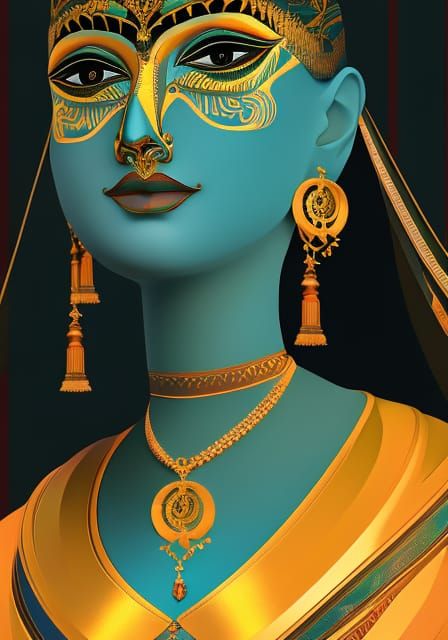 Indian Culture: Women in Holographic Digital Art