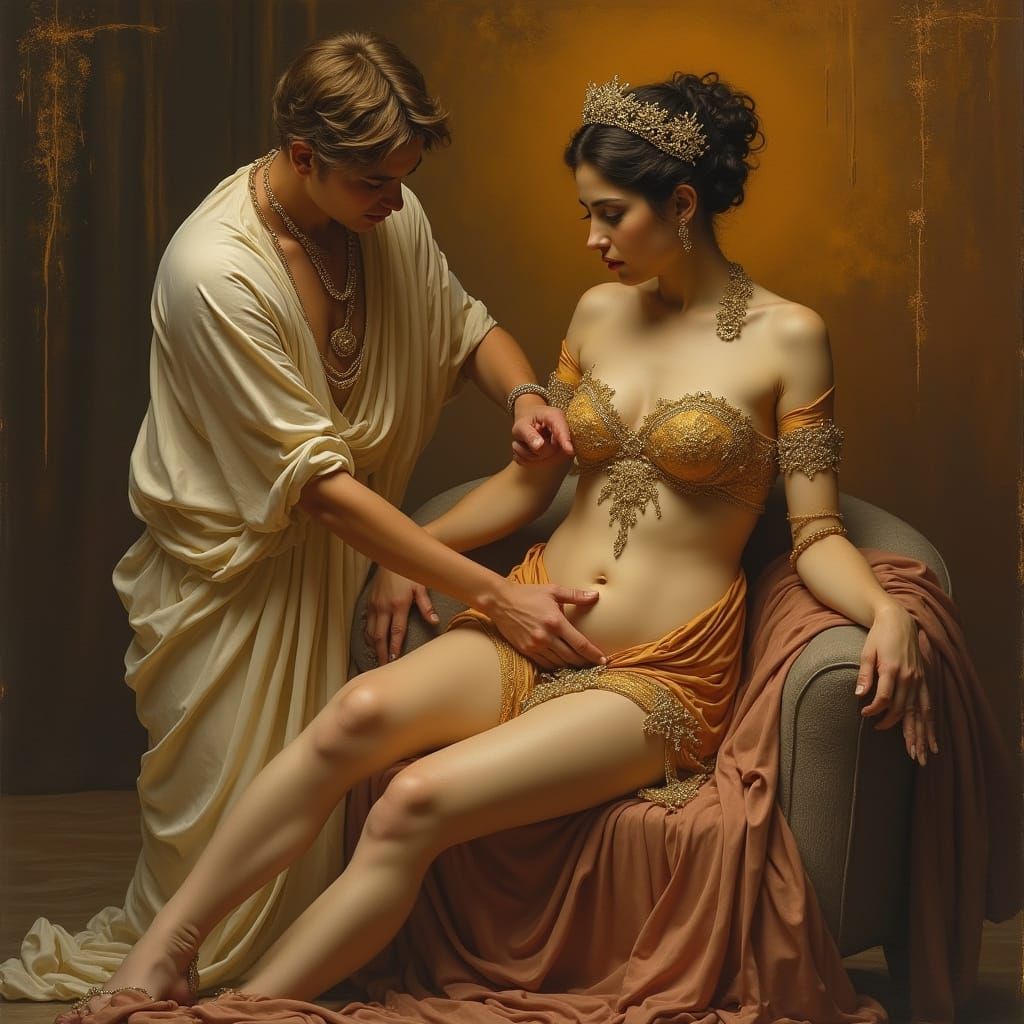 Goddess's Serene Massage in Classical Greek Style