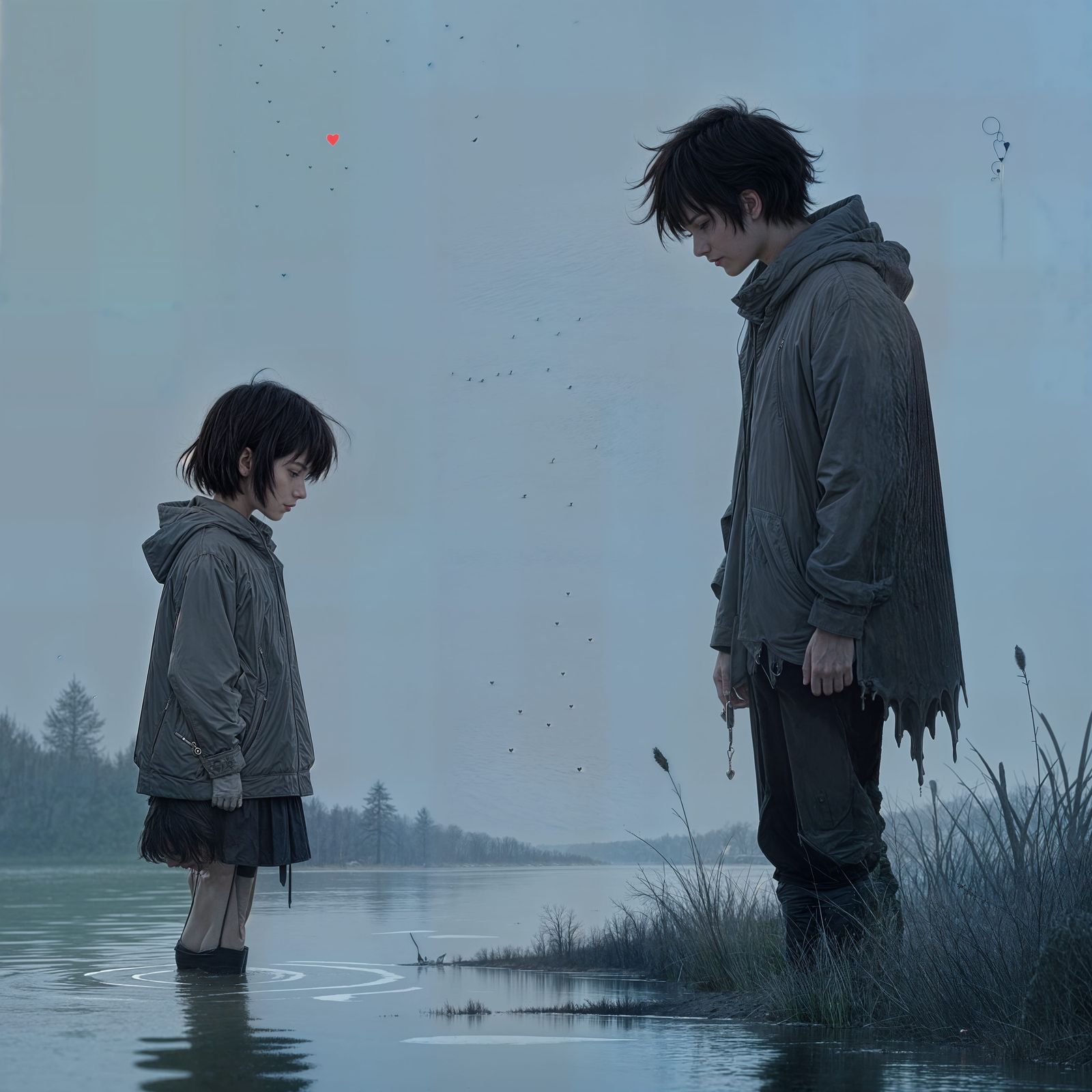 Nude Figure Depicts Heartbreak and Sadness