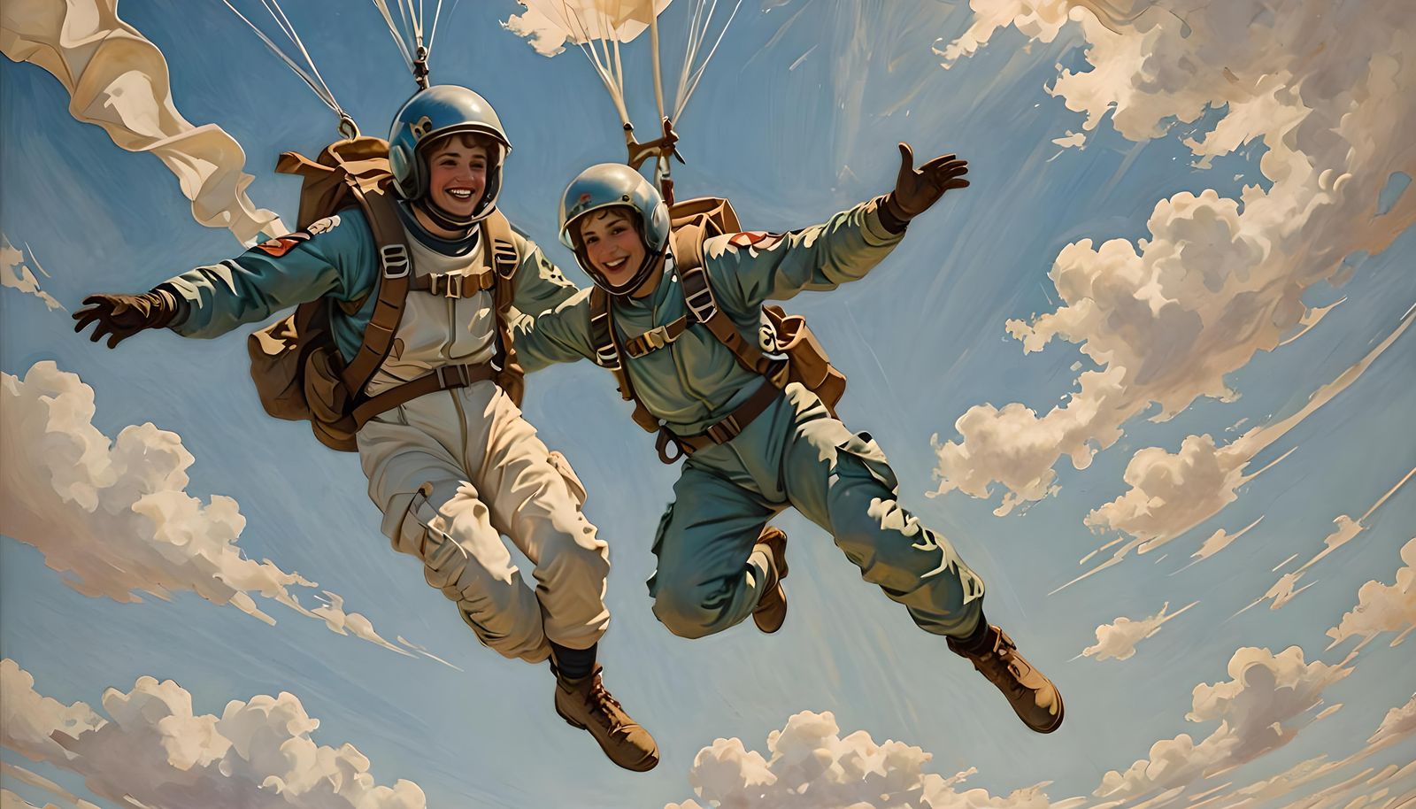 Vintage Parachuting Palarinas