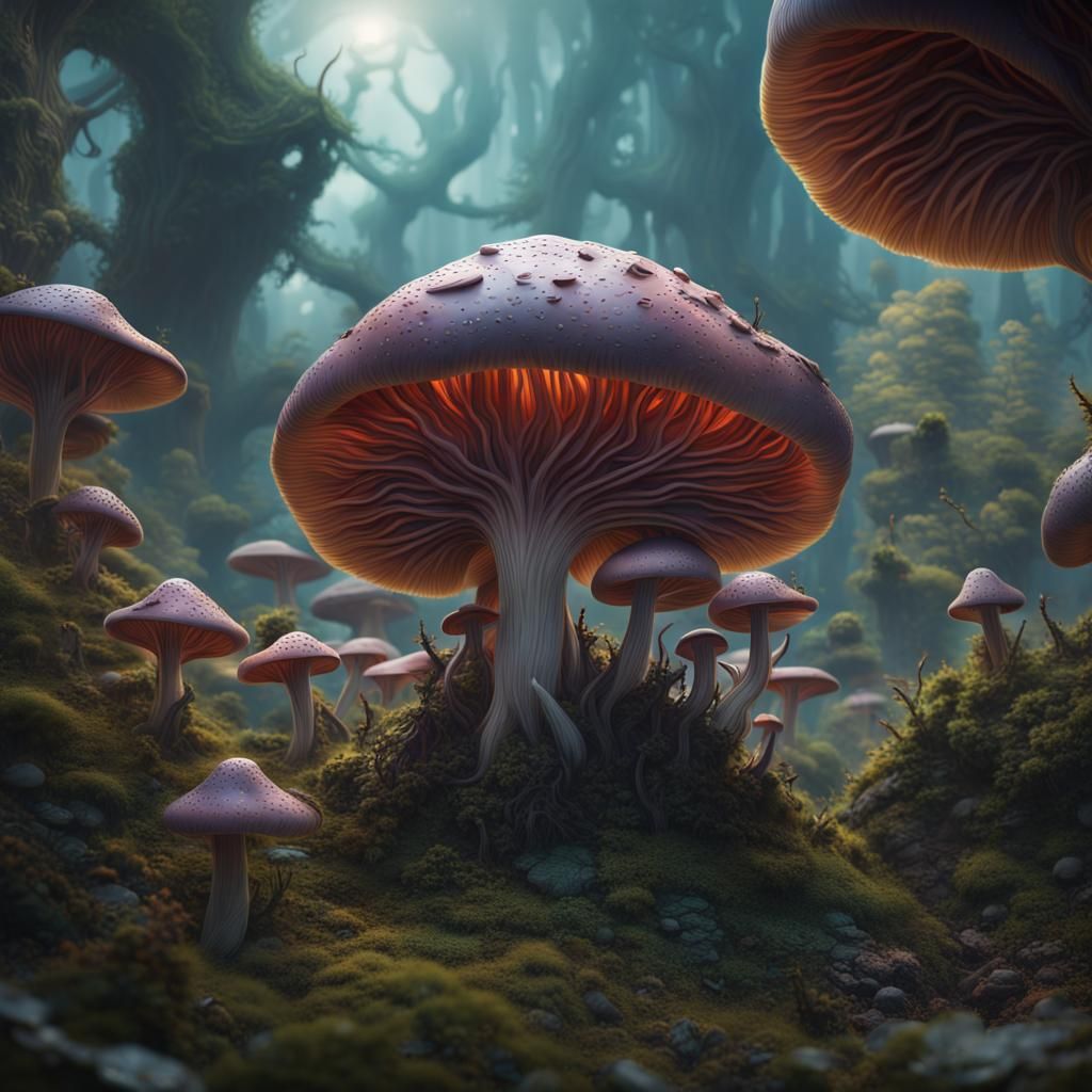 Magical Dreamscape: Colossal Creatures and Living Landscapes