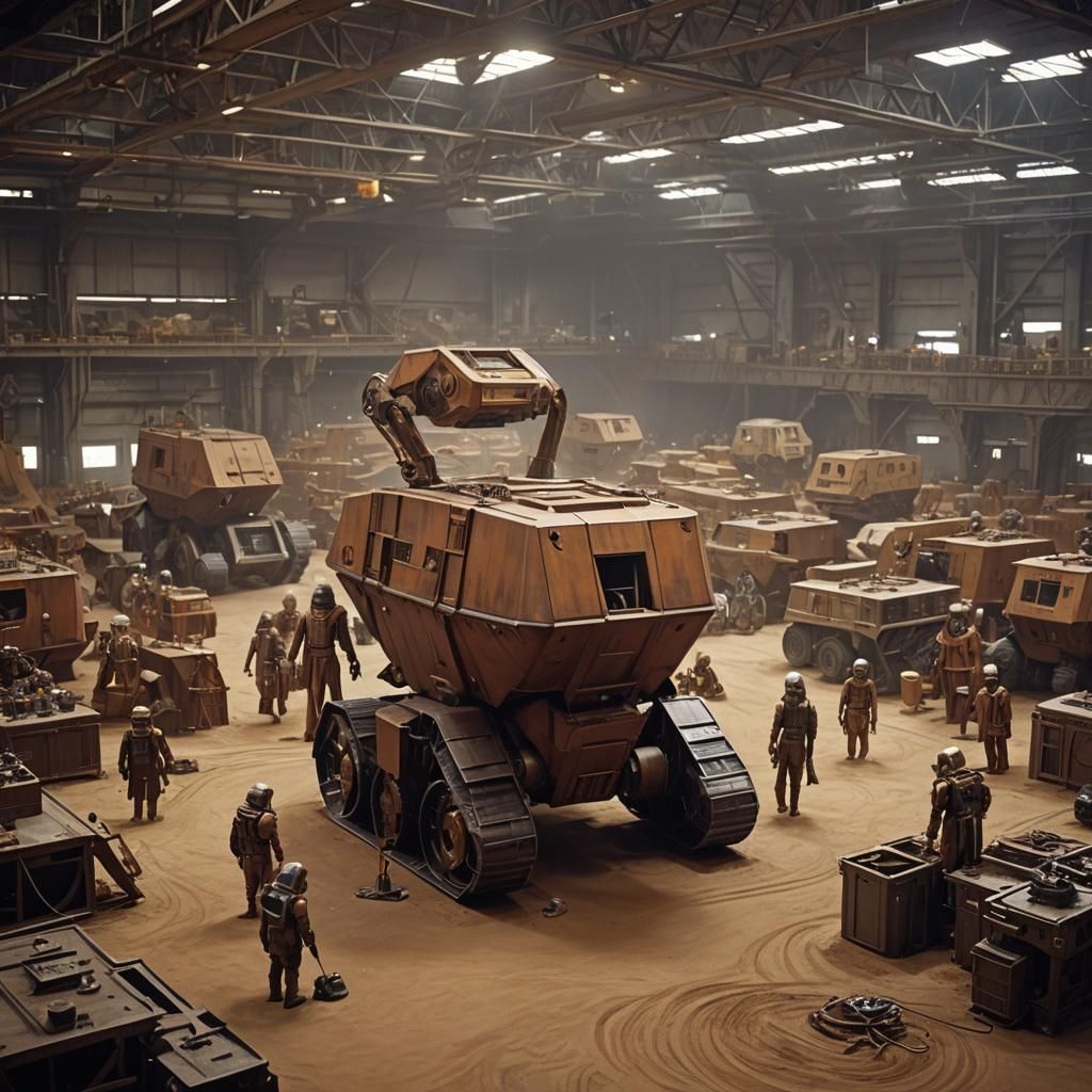 Jawa Sandcrawler Robot Factory