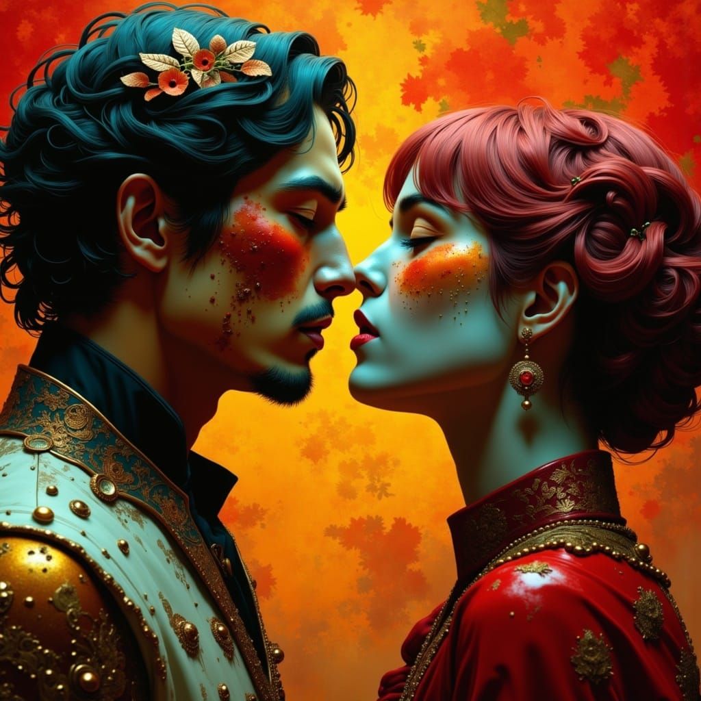 Ethereal Phantom of the Opera in Cyber Fairycore Style