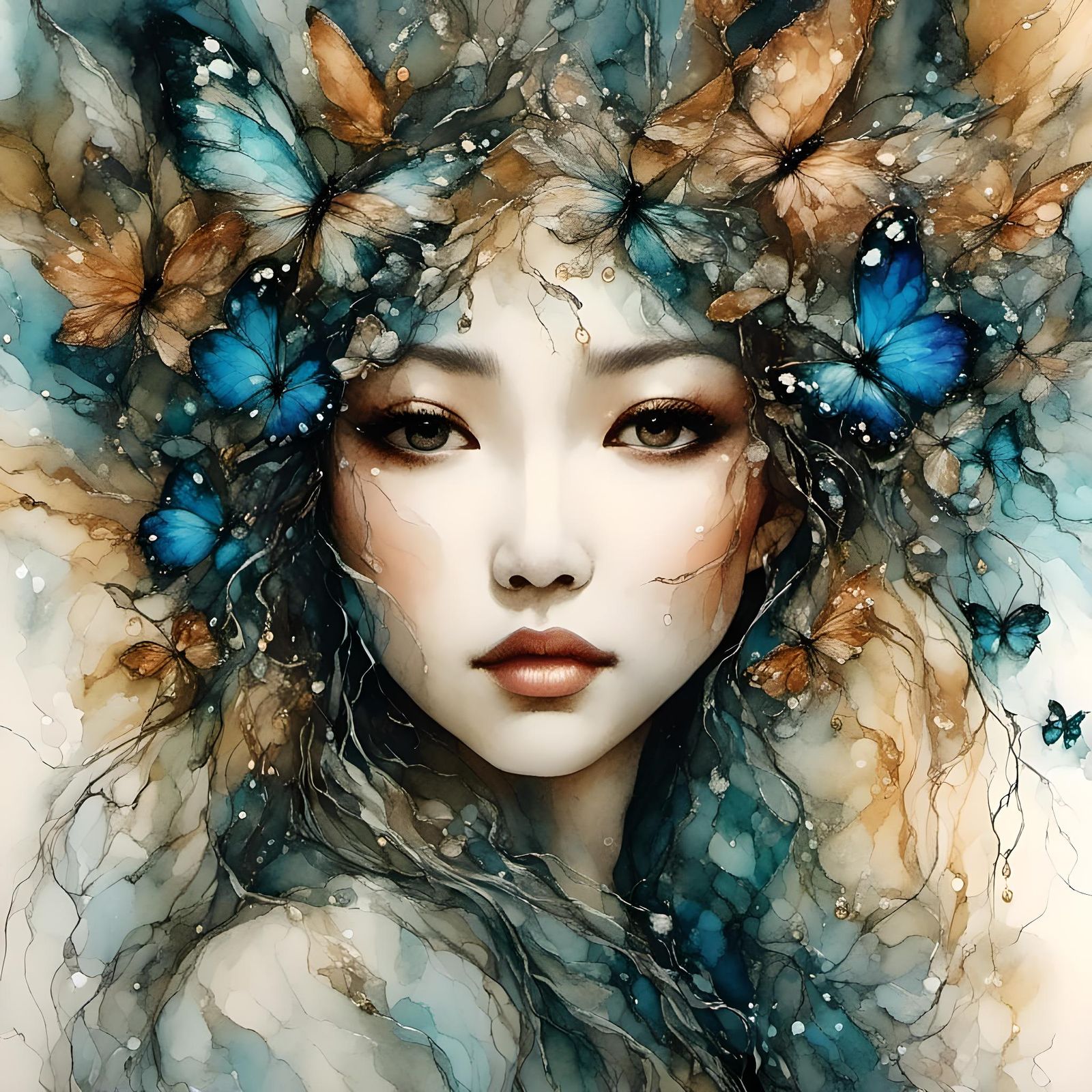 Still Life of a Human Butterfly