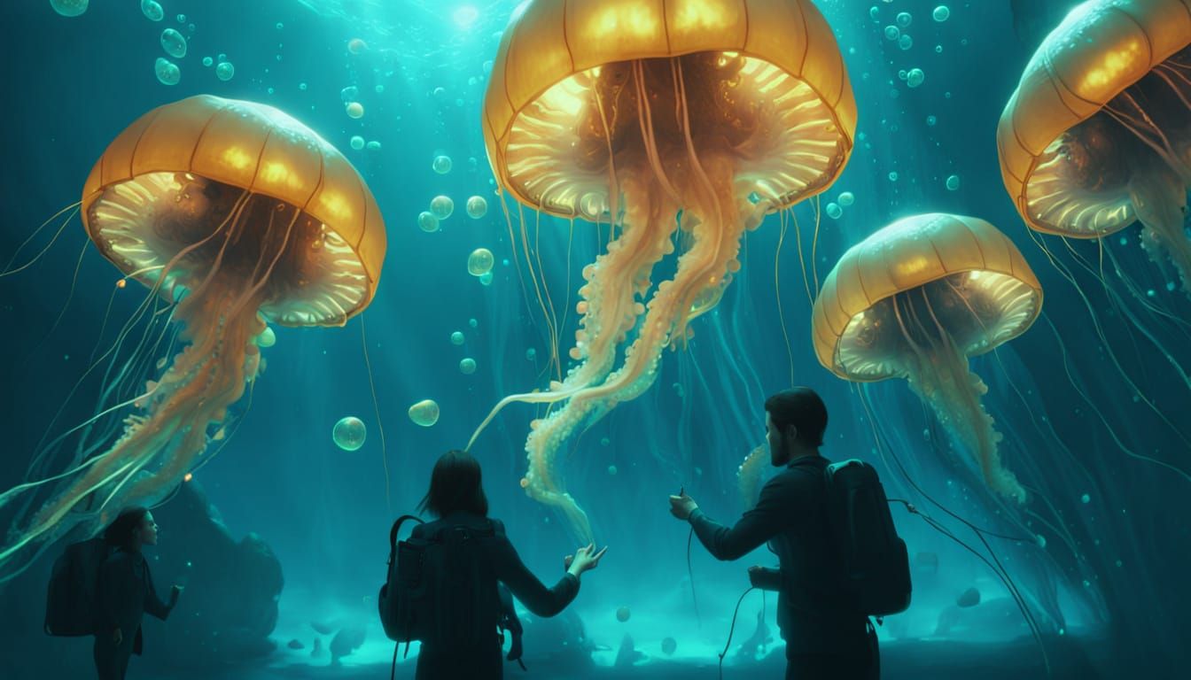 Deep-Sea Transit System: A Cinematic Underwater City