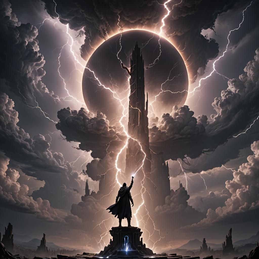 Shadow Mage in Sci-Fi Apocalypse with Eclipse