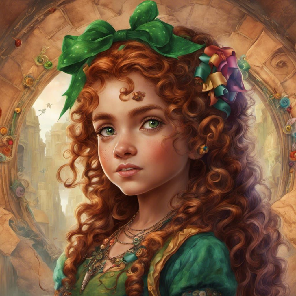 Halfling Seamstress with Emerald Eyes