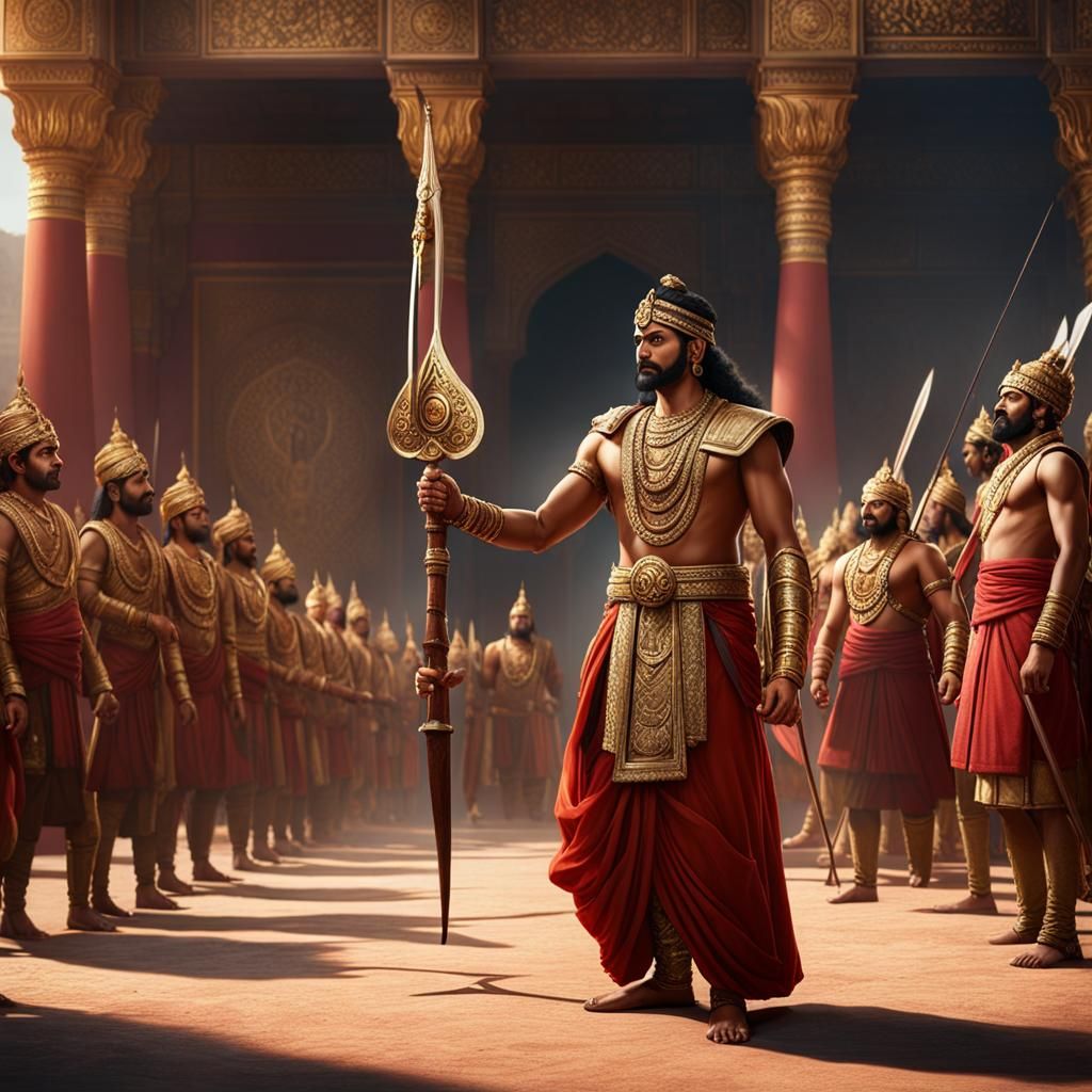 Ekalavya archer student Indian epic as a acknowledgment chopped his thumb and gave it away to Dronacharya teacher Hindu ...