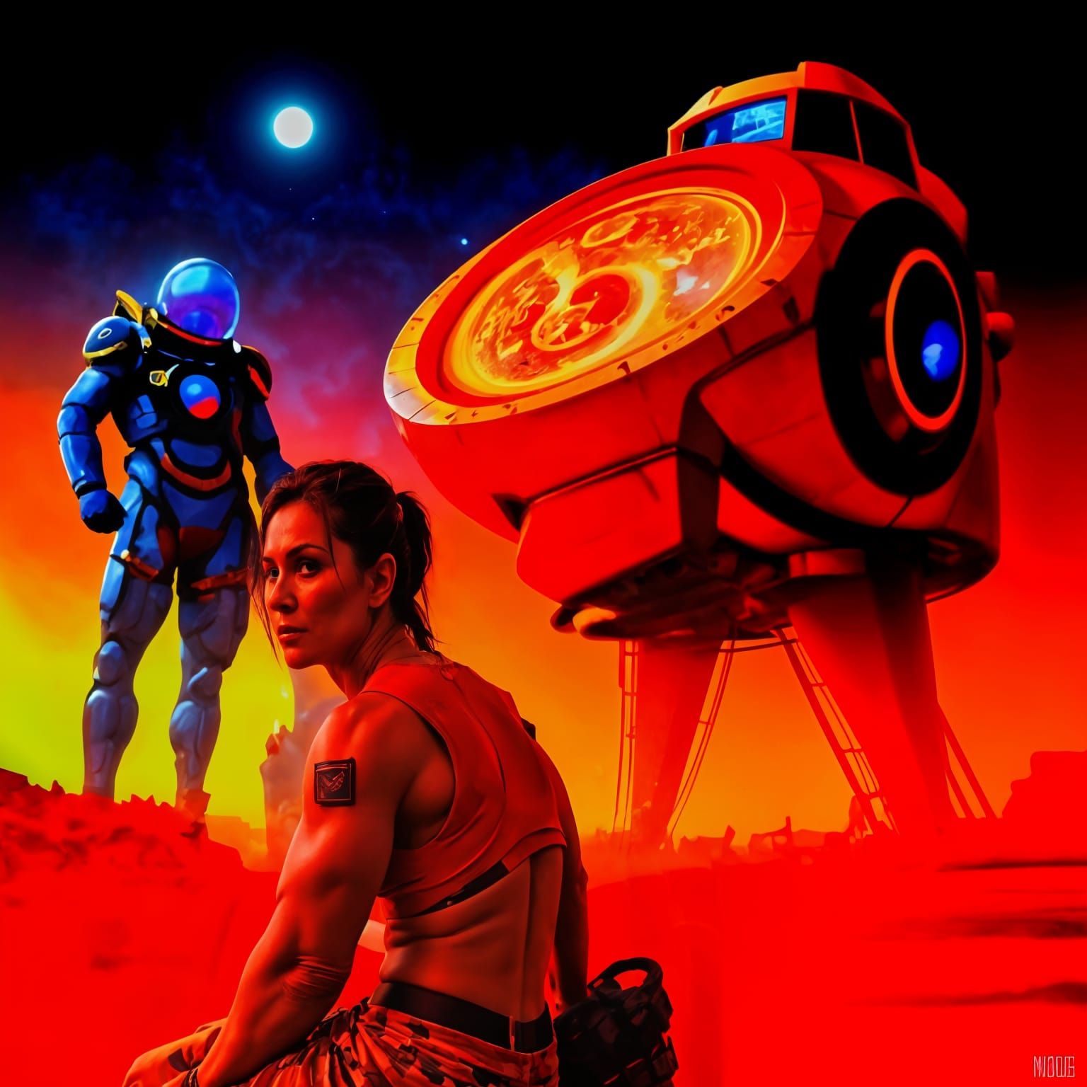 Serbian Sci-Fi Warrior on the Red Planet