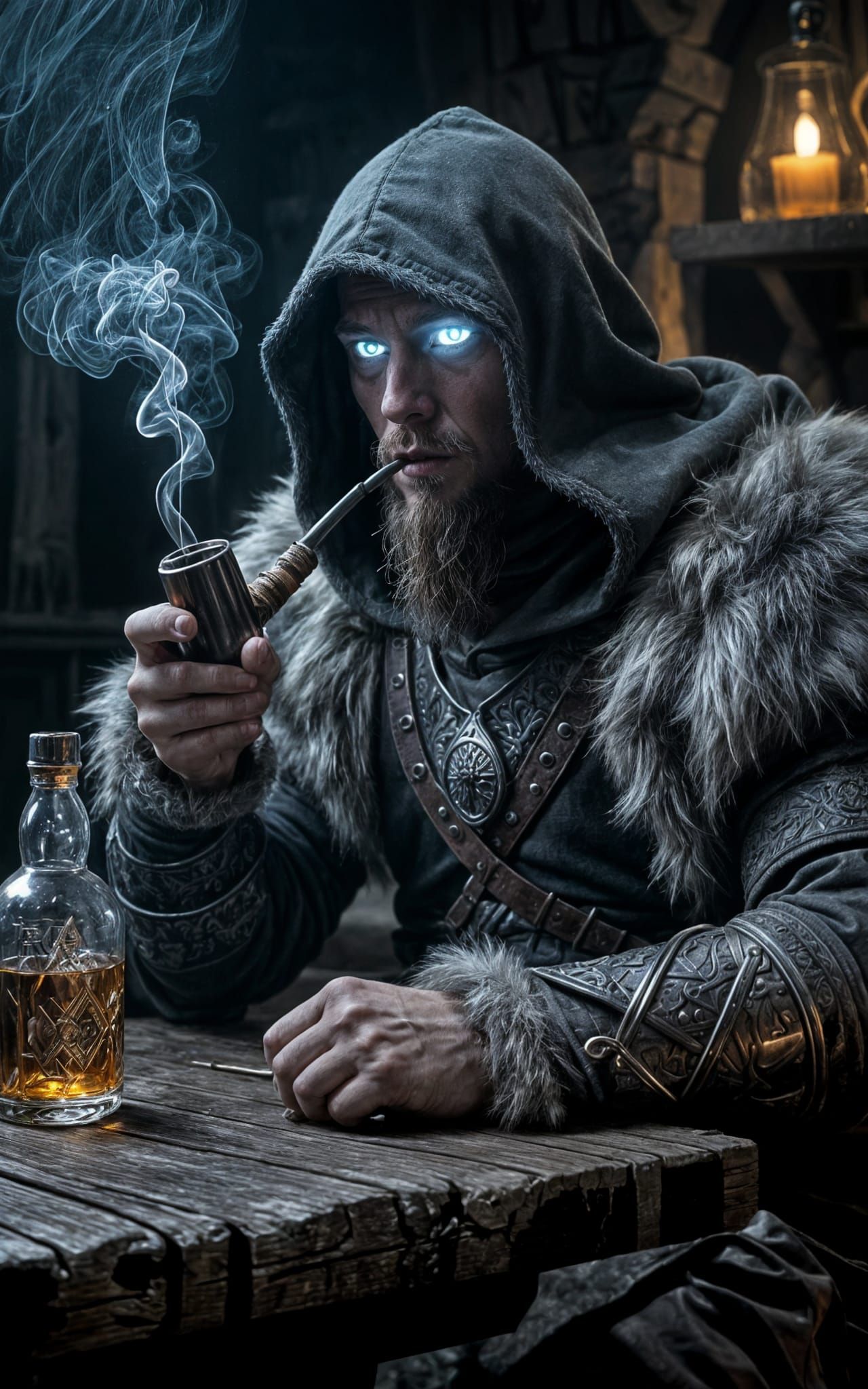 Viking Seer in Dark Fantasy Tavern