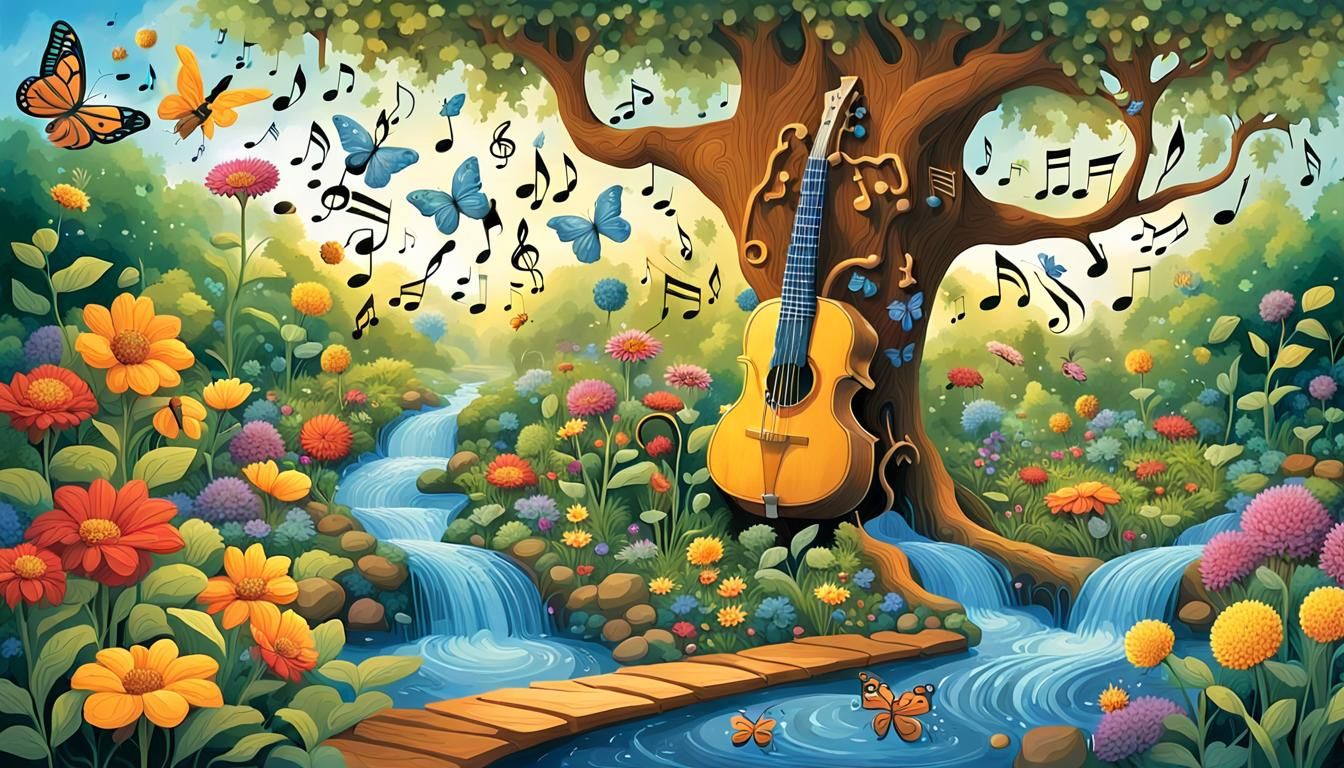 Musical Garden Where Nature and Music Intertwine