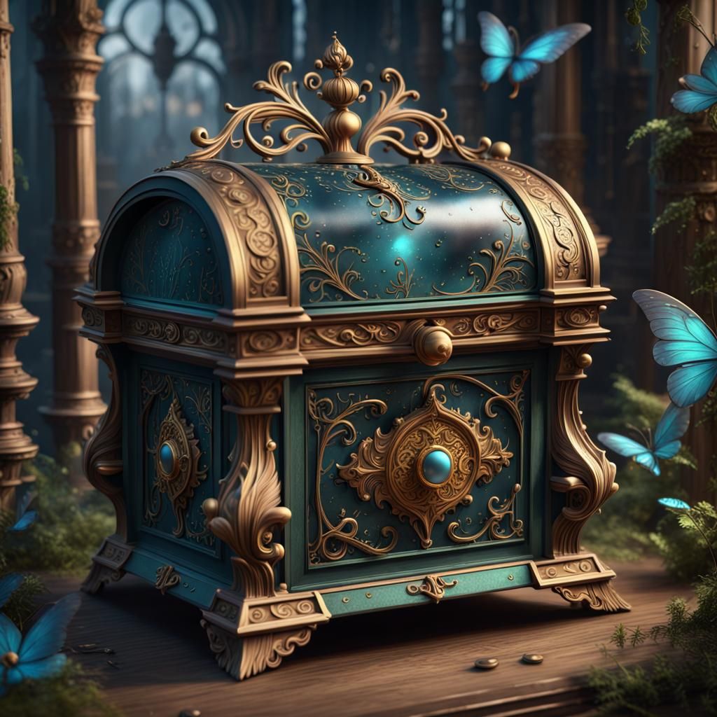 Fantastical Fairy Music Box Concept Art