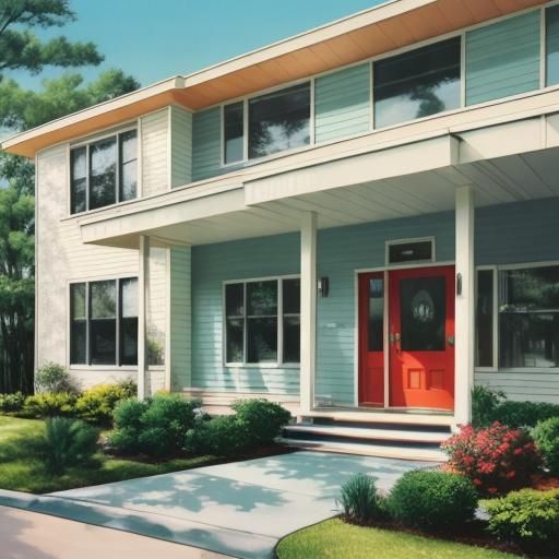 Nostalgic Mid-Century Home with Classic Car