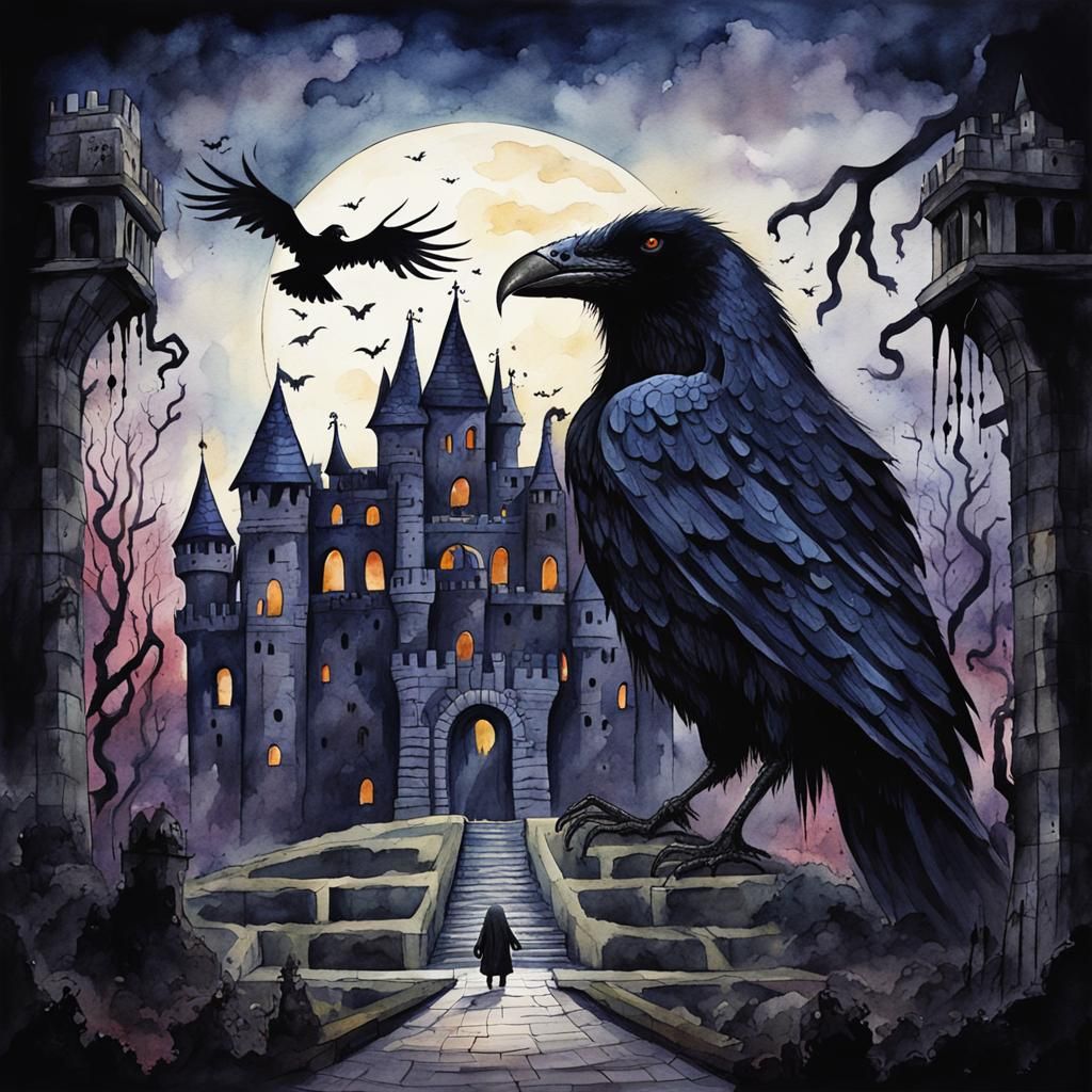 The story about raven and cursed castle